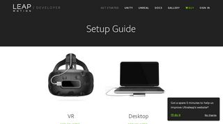 
                            6. Setup - Leap Motion