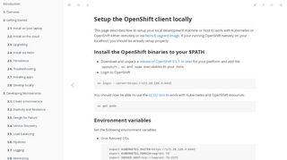 
                            6. Setup Local OpenShift Client | Fabric8 Documentation