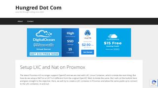 
                            8. Setup LXC and Nat on Proxmox - Hungred Dot Com