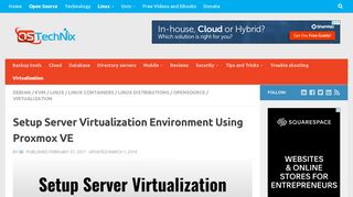 
                            13. Setup Server Virtualization Environment Using Proxmox VE - OSTechNix