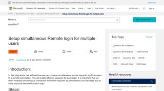 
                            11. Setup simultaneous Remote login for multiple users - Microsoft ...