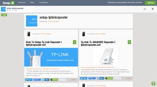 
                            13. setup-tplinkrepeater | Scoop.it