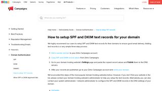 
                            10. Setup TXT Records - Online Help | Zoho Campaigns