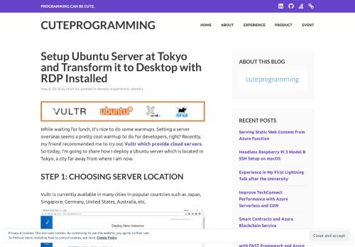 
                            6. Setup Ubuntu Server at Tokyo and Transform it to Desktop with RDP ...
