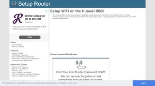 
                            3. Setup WiFi on the Huawei B660
