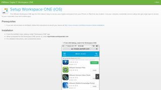 
                            13. Setup Workspace ONE (iOS) - VMware