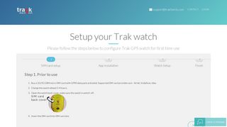 
                            4. Setup your Trak watch - Trak GPS Tracker - India's smartest GPS ...