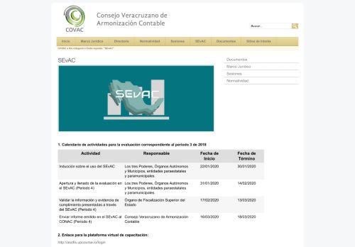 
                            3. SEvAC | COVAC - Consejo Veracruzano de Armonización Contable