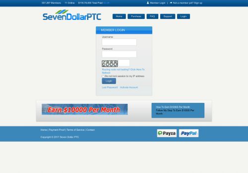 
                            6. Seven Dollar PTC :: Log In