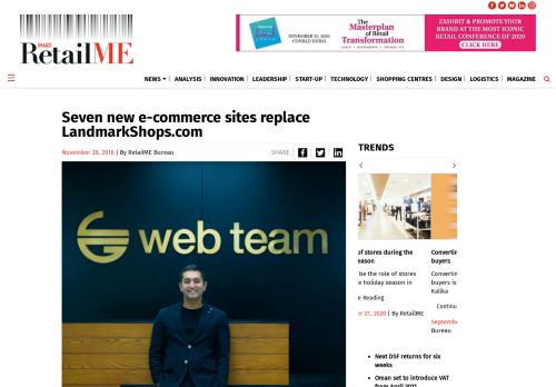 
                            12. Seven new e-commerce sites replace LandmarkShops.com - Future of ...