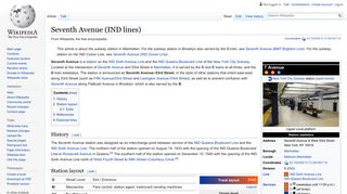 
                            4. Seventh Avenue (IND lines) - Wikipedia