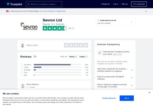 
                            11. Sevron Reviews | Read Customer Service Reviews of www.sevron.co.uk