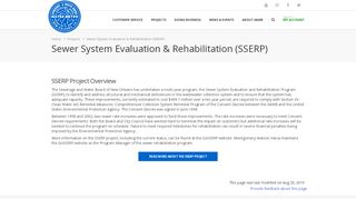 
                            2. Sewer System Evaluation & Rehabilitation (SSERP) - Sewerage ...
