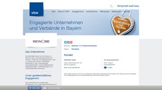 
                            8. SEWOBE GmbH - CSR-Profil bei Wirtschaft weiß-blau