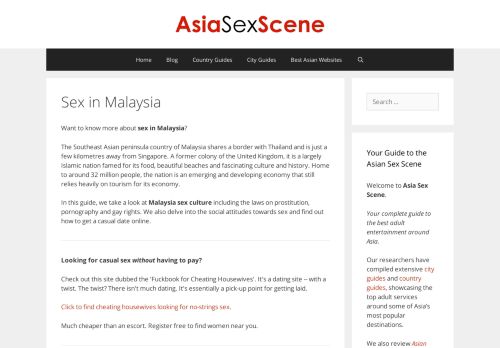 
                            8. Sex in Malaysia | The Malaysian Sex Guide - Asia Sex Scene