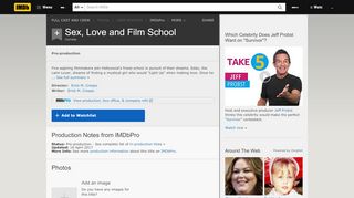 
                            7. Sex, Love and Film School - IMDb