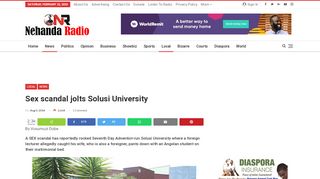 
                            9. Sex scandal jolts Solusi University – Nehanda Radio
