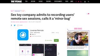 
                            9. Sex toy company admits to recording users' remote sex sessions, calls ...