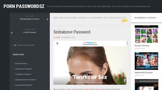 
                            2. Sexbabesvr Password – Porn PasswordsZ