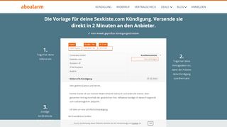 
                            3. Sexkiste.com online kündigen | geprüfte Vorlage - Aboalarm