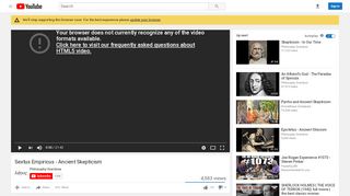 
                            6. Sextus Empiricus - Ancient Skepticism - YouTube