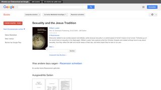 
                            13. Sexuality and the Jesus Tradition - Google Books-Ergebnisseite