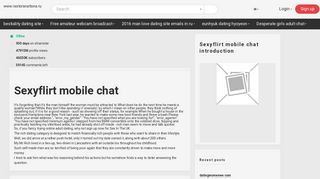 
                            10. Sexyflirt mobile chat