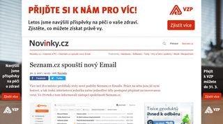 
                            9. Seznam.cz spouští nový Email – Novinky.cz