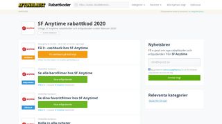
                            7. SF Anytime rabattkod - Spara pengar i februari 2019 - Aftonbladet