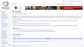 
                            9. SF Anytime - Wikipedia