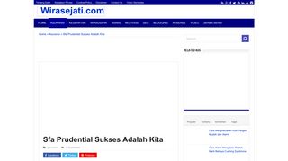 
                            10. Sfa Prudential Sukses Adalah Kita – Wirasejati.com