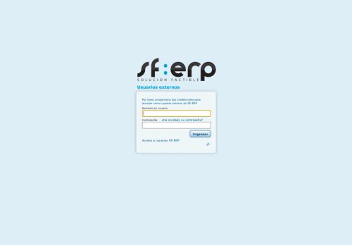 
                            4. SF:ERP - Usuarios externos - Acceso