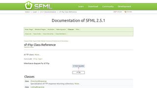 
                            6. sf::Ftp Class Reference (SFML / Learn / 2.5.1 Documentation)