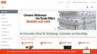 
                            3. SFS | Der Online-Shop für Profis im Handwerk und in der Industrie