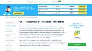 
                            3. SFT - Statement of Financial Transaction under Section 285BA