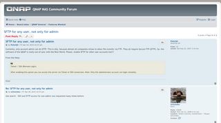 
                            2. SFTP for any user, not only for admin - QNAP NAS Community Forum