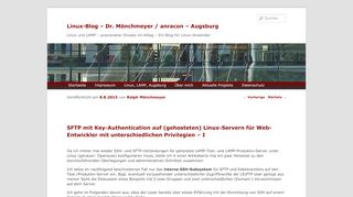 
                            6. SFTP mit Key-Authentication auf (gehosteten) Linux-Servern für Web ...