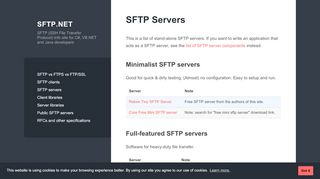 
                            7. SFTP Servers - SFTP.net