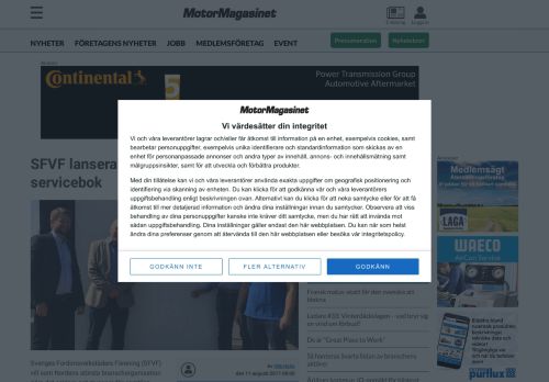 
                            12. SFVF lanserar en helt ny digital servicebok - Motor-Magasinet