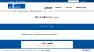 
                            5. SG 64 - Servicehotline – Leibniz Universität Hannover