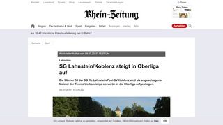 
                            6. SG Lahnstein/Koblenz steigt in Oberliga auf - Sport - Rhein-Zeitung ...