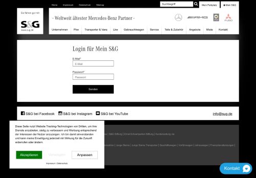 
                            9. S&G - Login - Ihr Autohaus für Mercedes-Benz und smart.