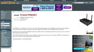 
                            3. SG :: Prolink PRN3001 Wireless Router