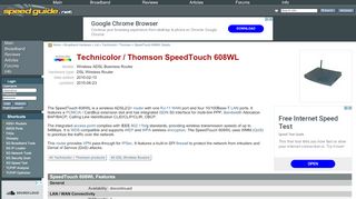 
                            11. SG :: Technicolor / Thomson SpeedTouch 608WL DSL Wireless Router