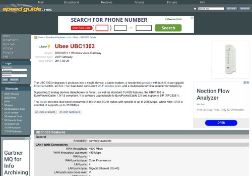 
                            11. SG :: Ubee UBC1303 VoIP Gateway