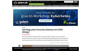 
                            13. SG1000: Synology plant Security-Gateway mit DSM-Ableger - Golem.de