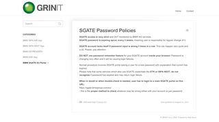 
                            8. SGATE Password Policies - GRINIT d.o.o. | IT Automotive, ...