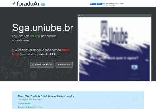 
                            4. Sga.uniube.br está Fora do Ar?