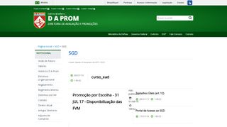 
                            1. SGD - DA Prom - Exército Brasileiro