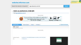 
                            8. sge.alsaraiva.com.br at WI. SGE | Log in - Website Informer